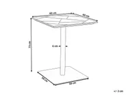 Bistrobord STINTINO  60 cm 60 cm Metall Svart_1179471