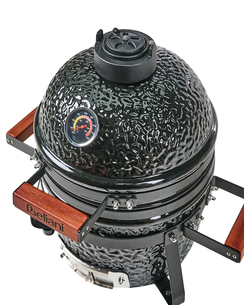 Mini Charcoal BBQ Grill KAMADO Ceramic Black_1007543