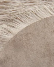 Fuskpälsmatta MAMUNGARI Sandbeige 60 x 180 cm_826456