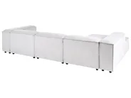 Modular Corner Sofa 4 Seater ARDAL Corduroy Off-White Right Hand_1008123