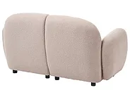 Living Room Set 6 Seater JULE Boucle Beige_1125998