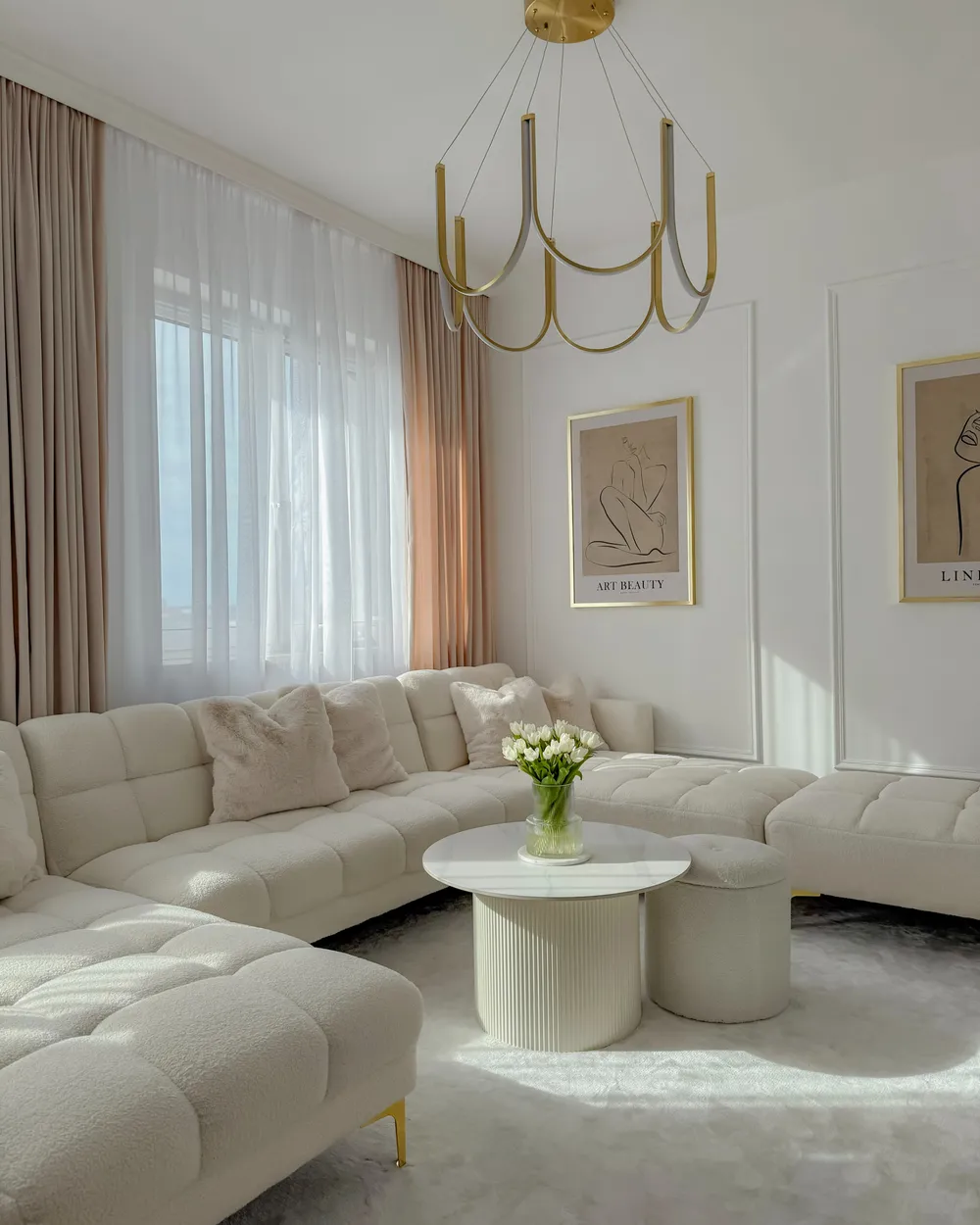 Soffbord LEONA Keramik Ljusbeige_983376