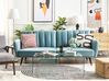 Sofa Bed 3 Seater VIMMERBY Velvet Light Blue