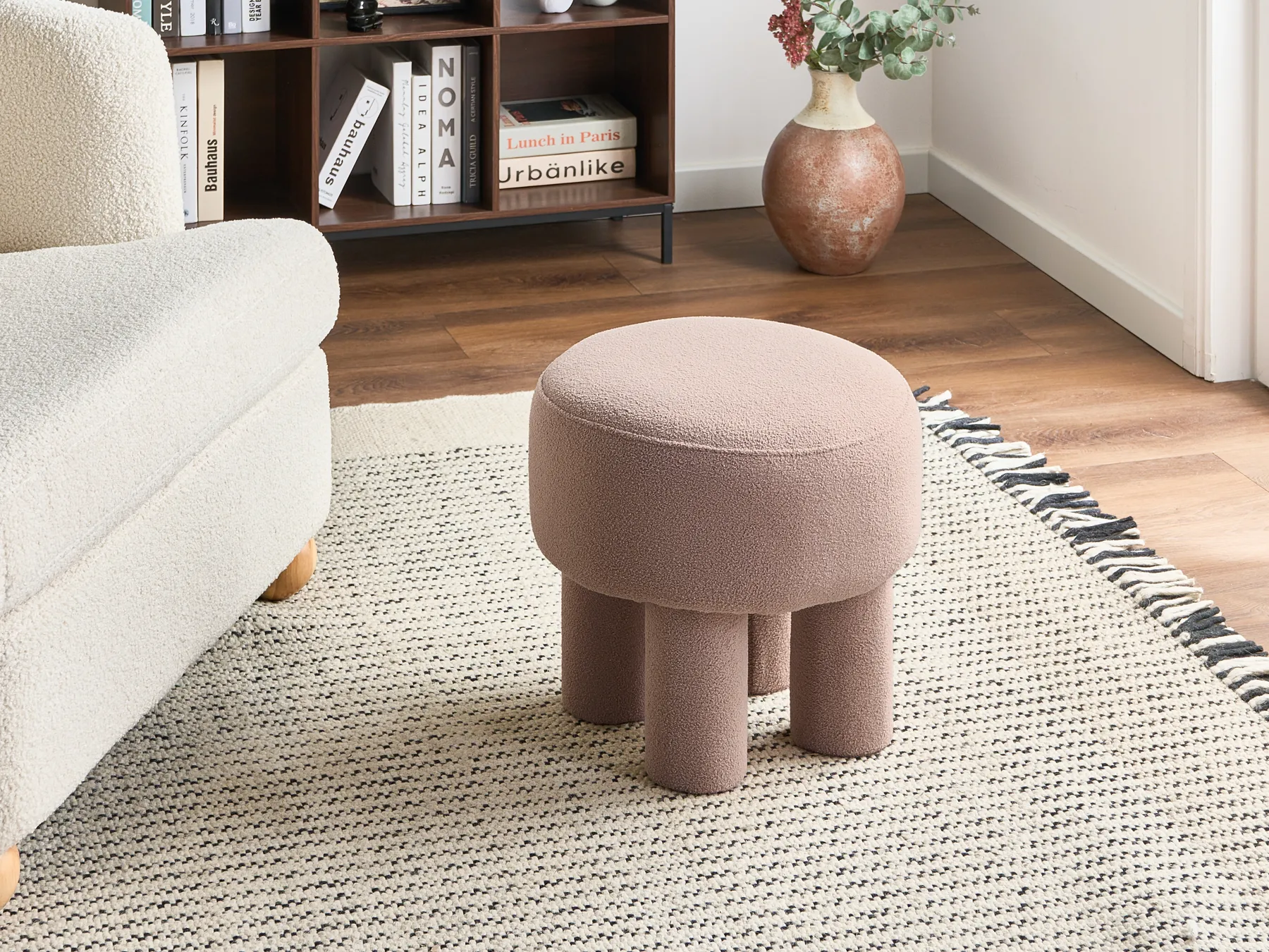 Footstool CANBY Boucle Beige_1067024