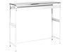 Outdoor Bar Table MAENZA 120 cm 40 cm Metal White