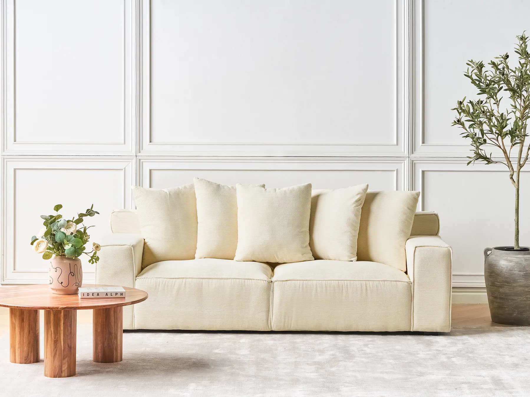 Soffa 3-sits VISKAN Manchester Ljusbeige_933812
