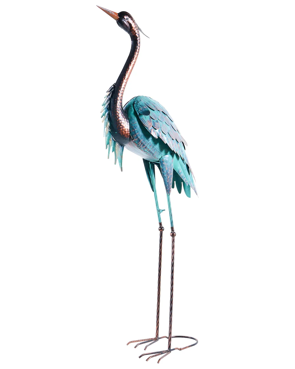 Set of 2 Garden Figurines MALOLOS Heron Blue_1083049