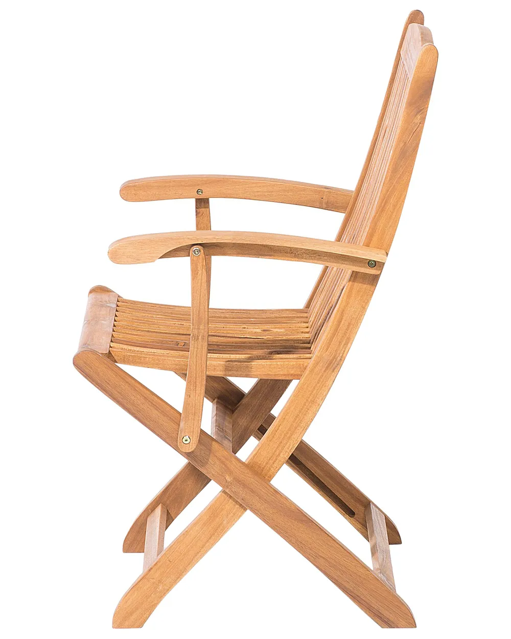 Set of 2 Garden Chairs MAUI Acacia Wood Light Brown_722065