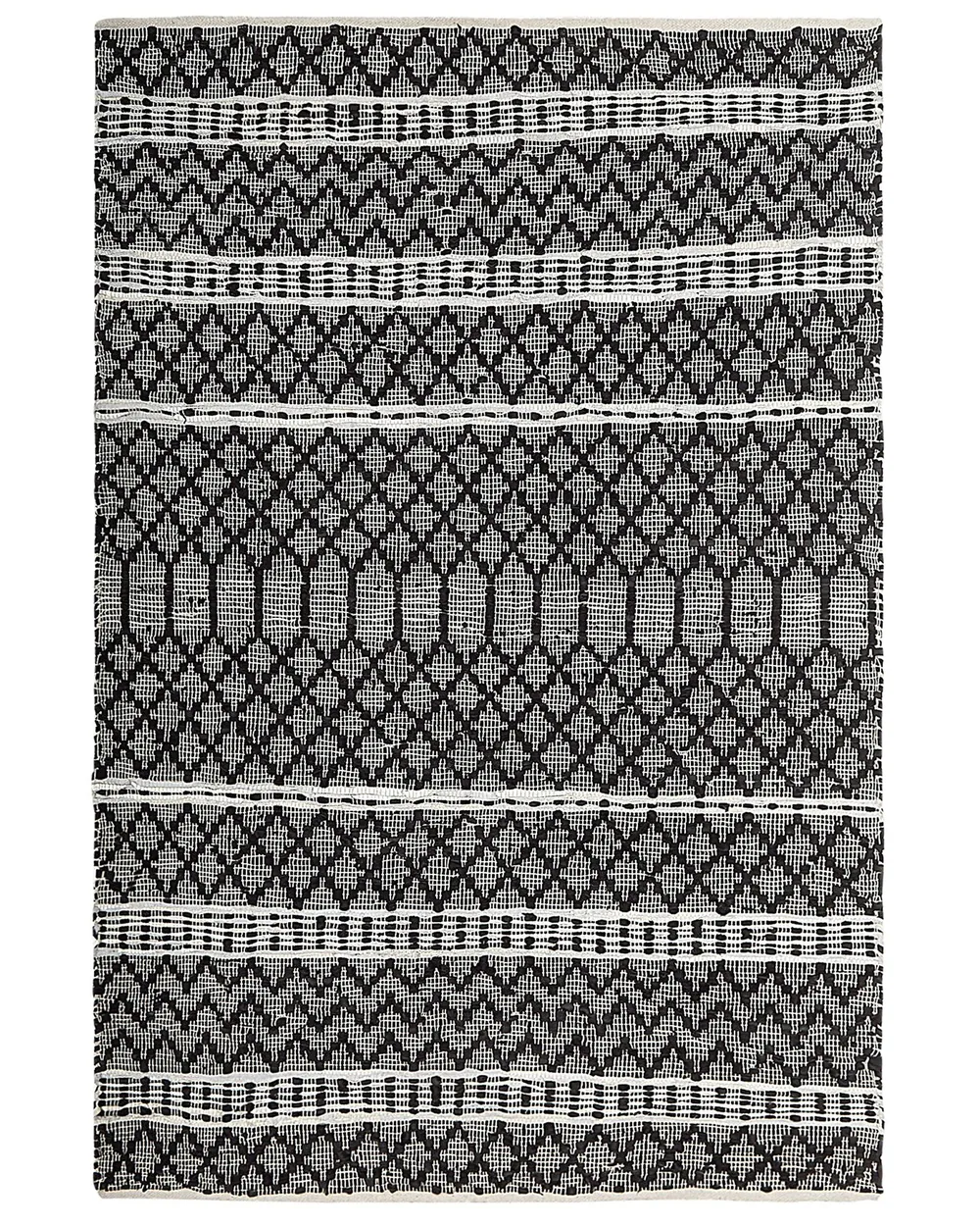 Rug FEHIMLI Black 140 x 200 cm Leather_757896