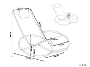 Rocking Sun Lounger CAMPO Metal Lime Green_751530