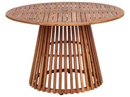 Garden Dining Table AGELLO 120 cm 120 cm Acacia Wood Brown_923409