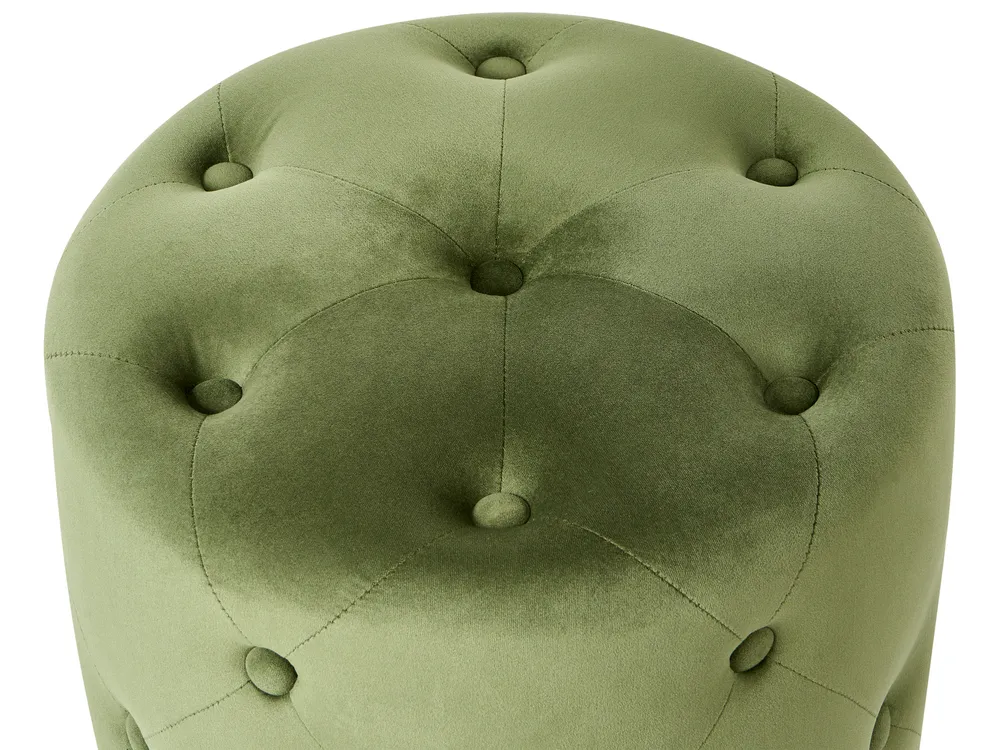 Pouffe COROLLA Velvet Olive Green_914663