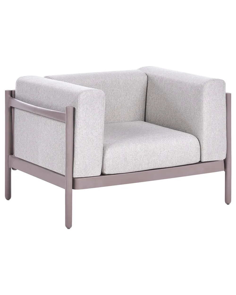 Set of 2 Garden Armchairs FERRETTI Taupe_1057943
