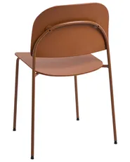 Set of 2 Dining Chairs WINDUST Metal Orange_1076843