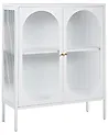 Vitriinisenkki SARRE 90 cm Metalli Valkoinen