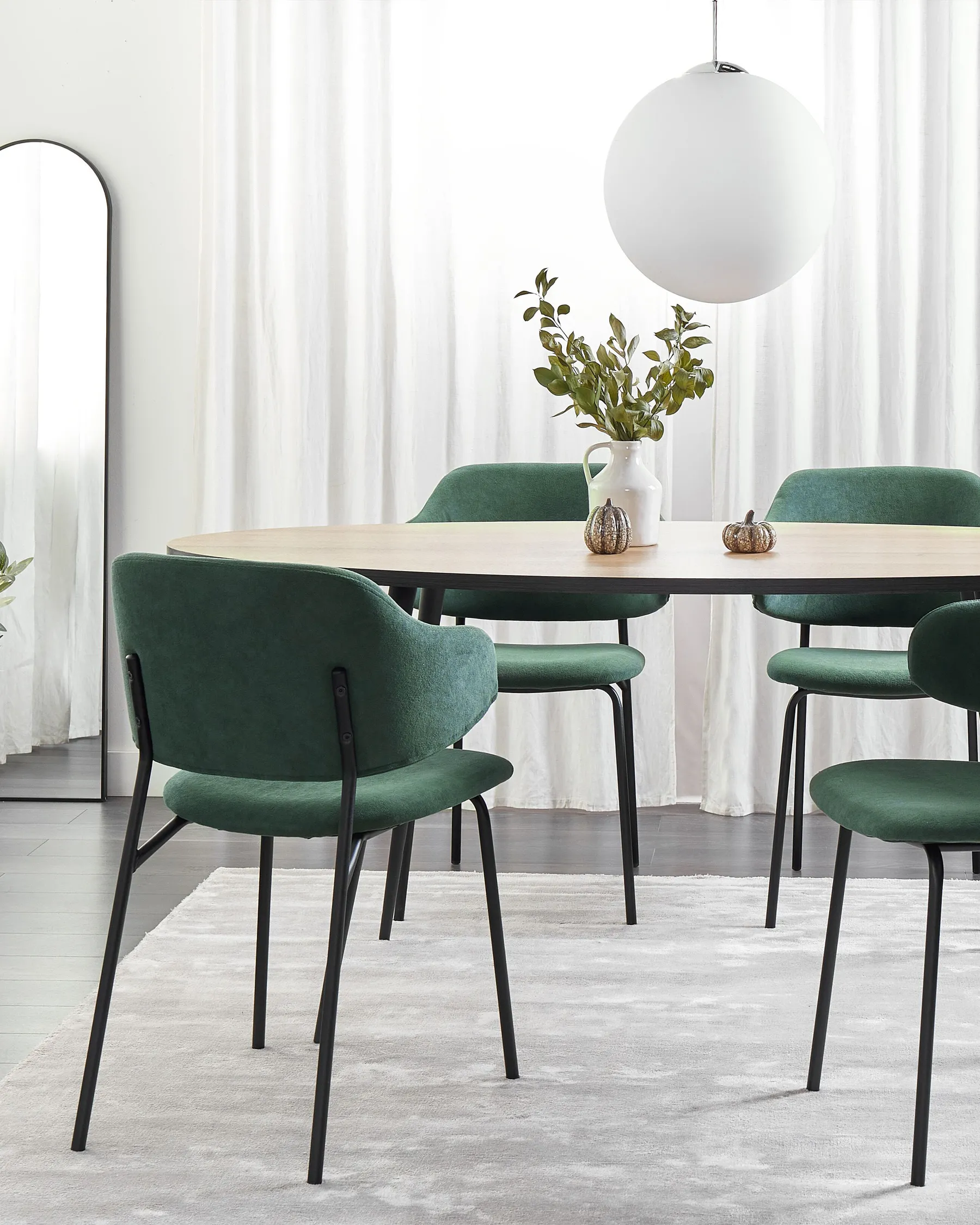 Set med 2 matstolar KENAI Mörkgrön_874472