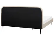 Bed Boucle FLAYAT 180 x 200 cm (EU Super King) Light Beige_882723