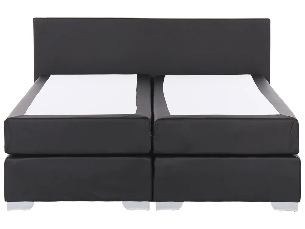 Divan Bed Fabric PRESIDENT 180 x 200 cm (EU Super King) Black_882320