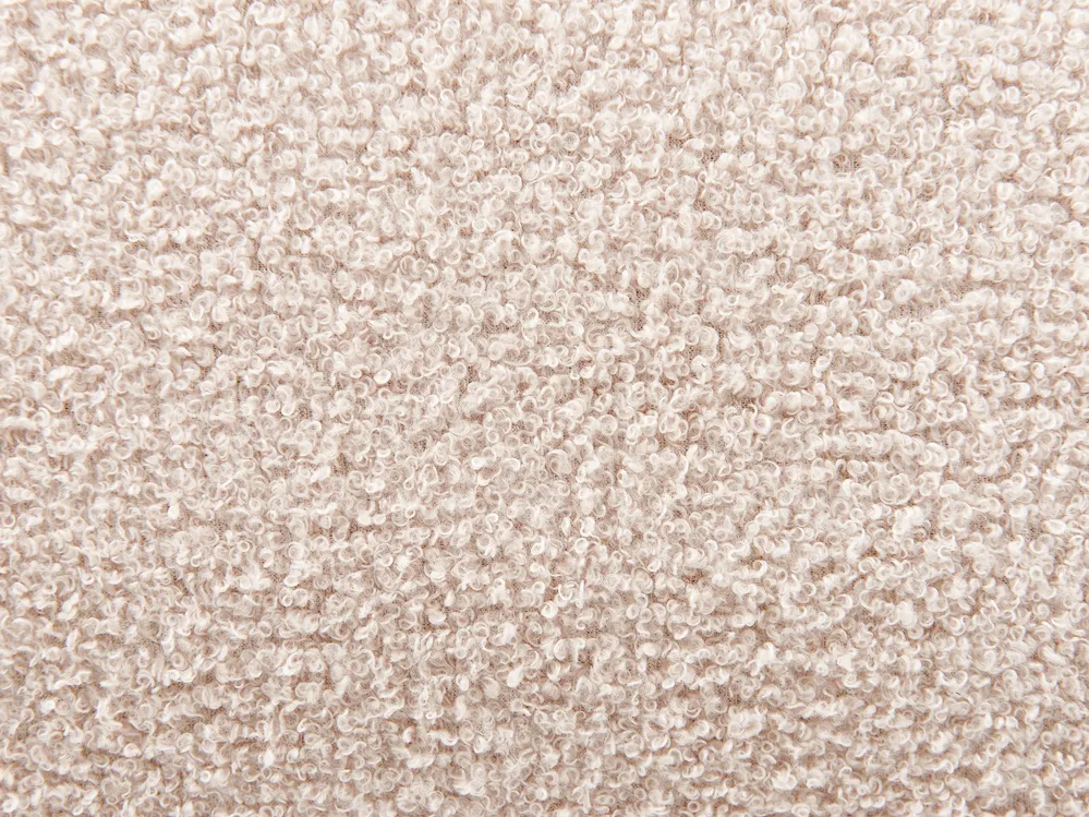 Säng med förvaring BLAGNAC Bouclé Ljusbeige 160 x 200 cm_960650