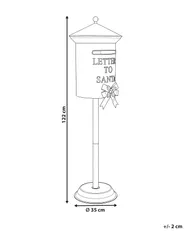 Joulupukin postilaatikko UTSJOKI 122 cm Punainen_1173684