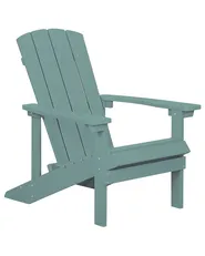 Garden Chair ADIRONDACK with Footstool Turquoise_809588