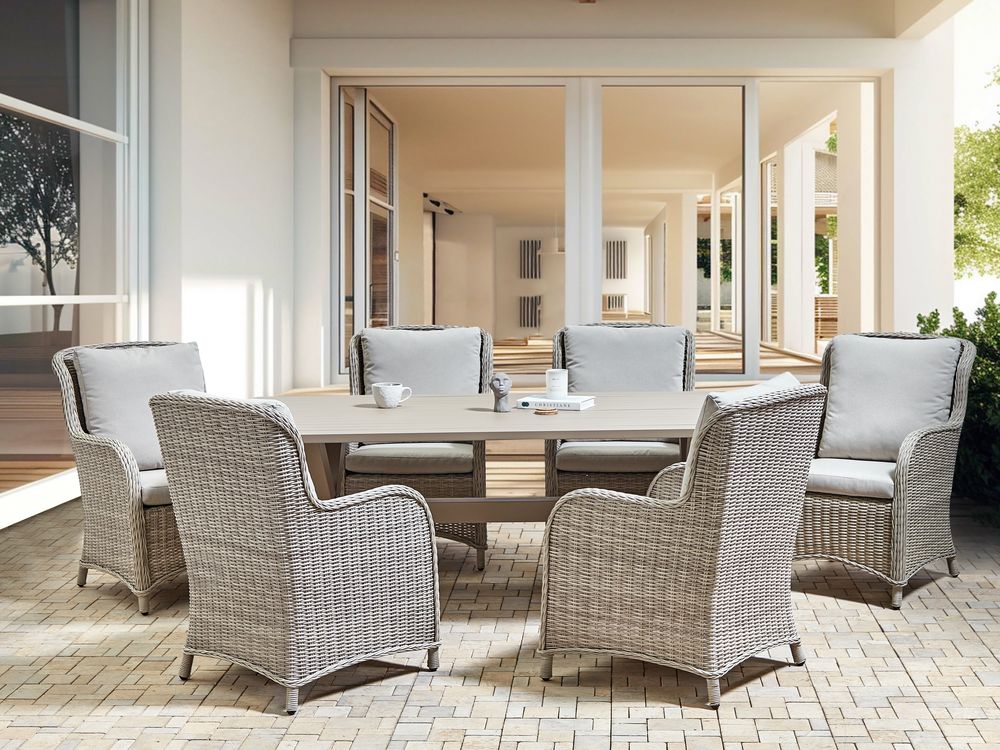 Sett med utendørs putetrekk CASCAIS Beige