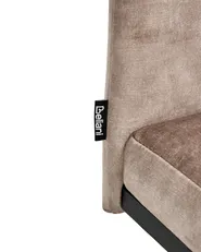 Set of 4 Dining Chairs CISCO Fabric Taupe_1006510
