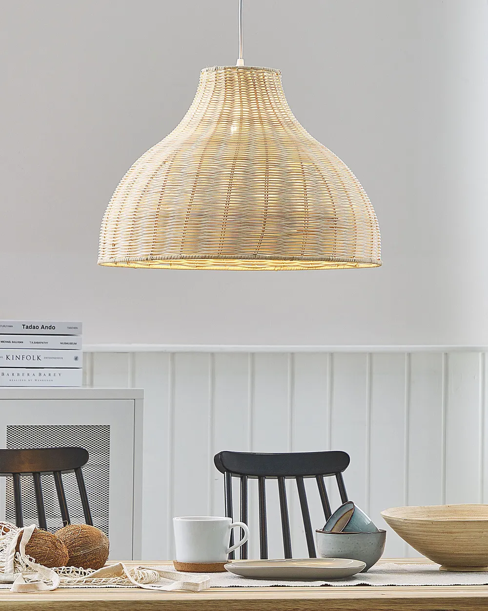 Pendant Lamp MILLIAN Rattan Light Brown