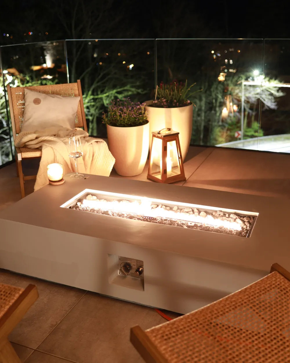 Fire Pit PAVO II Light Grey_981306