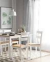 Ruokatuolisetti 2 kpl GEORGIA Puu Valkoinen