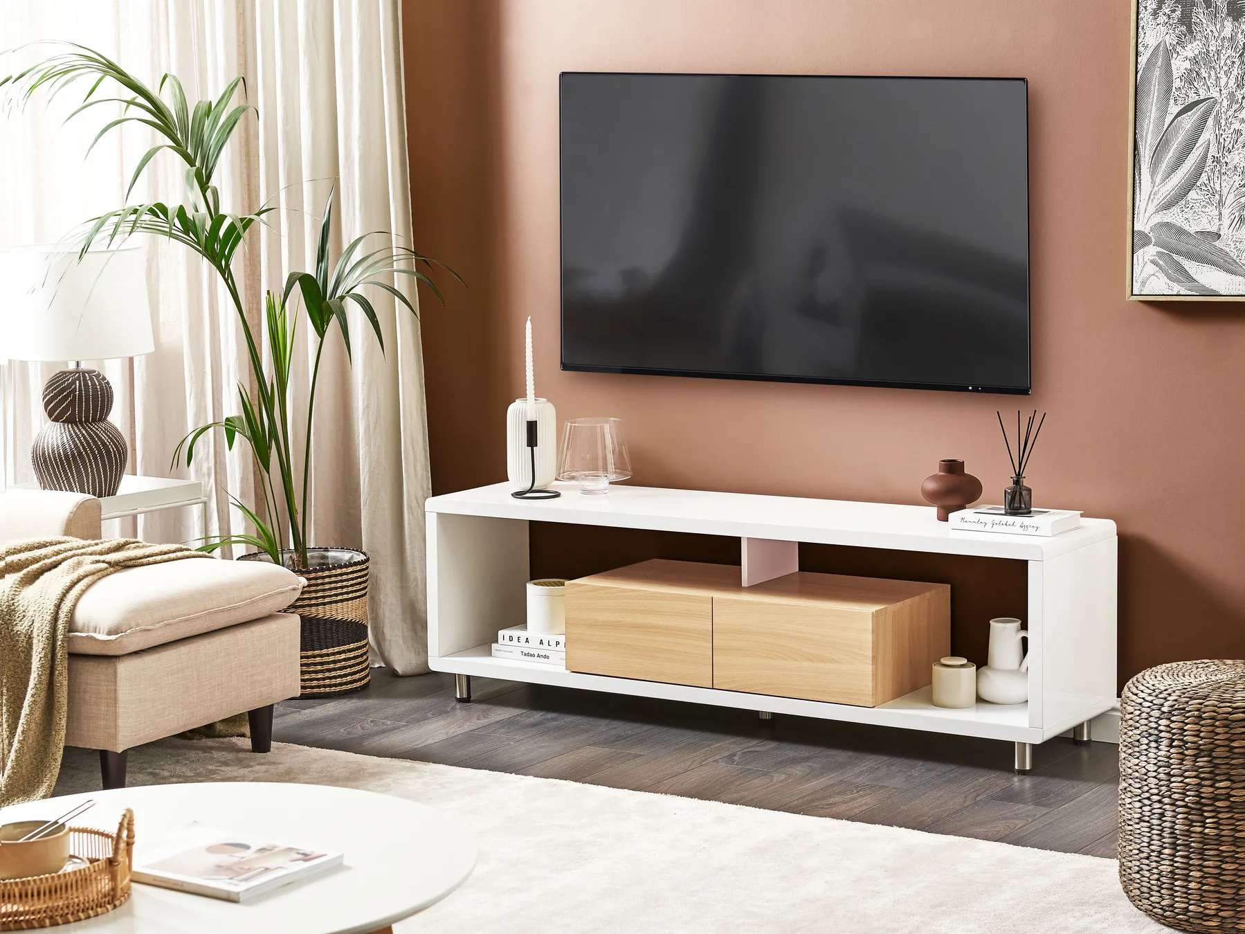 TV-bänk KNOX Vit_832855