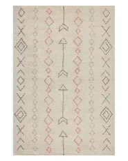 Rug DISPUR Beige 140 x 200 cm Cotton_839317