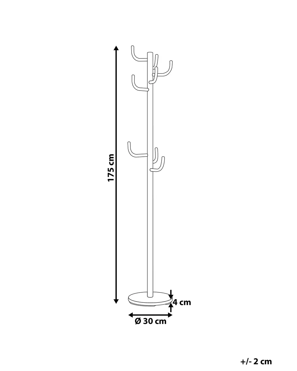 Coat Stand TRENTON Silver_757178