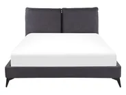 Bed Velvet MELLE 140 x 200 cm (EU Double) Dark Grey_791203