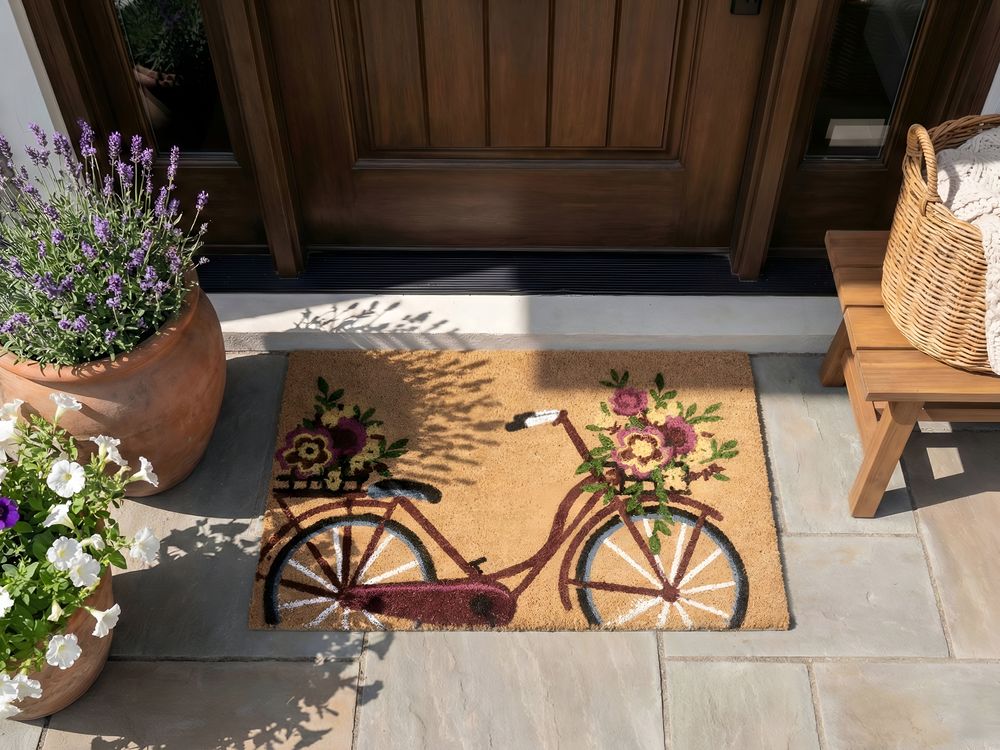 Doormat AVAK Natural 45 x 75 cm Bike Coir