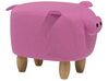 Animal Stool PIGGY Pig Fabric Pink