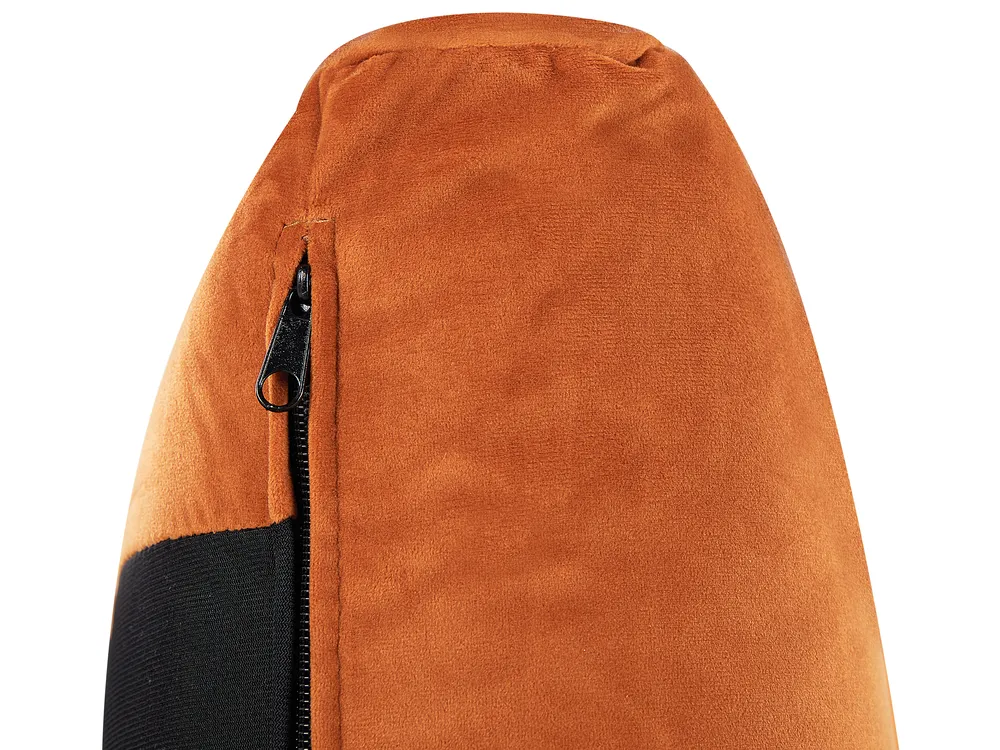 Säng med lamellram Sammet MELLE 180 x 200 cm Orange_829903