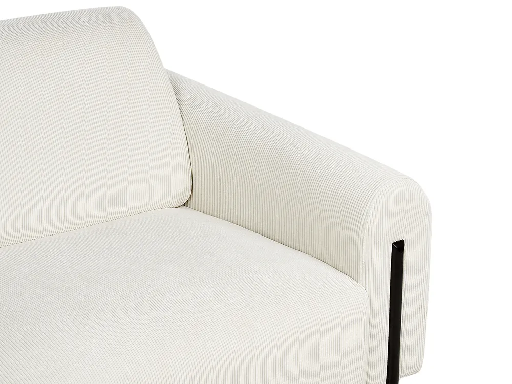 Sofa 3 Seater ASKIM Corduroy Off-White_918403