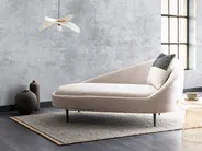 Right-Hand Chaise Longue VALREAS Fabric Taupe_969264