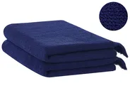 Set of 2 Towels ATIU Terry Cotton Navy Blue_843366