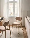 Ruokatuolisetti 2 kpl MILLS Buklee Vaaleanruskea/beige