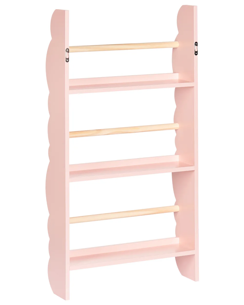 Wall Bookshelf RIGOLET 80 cm Pastel Pink_949275