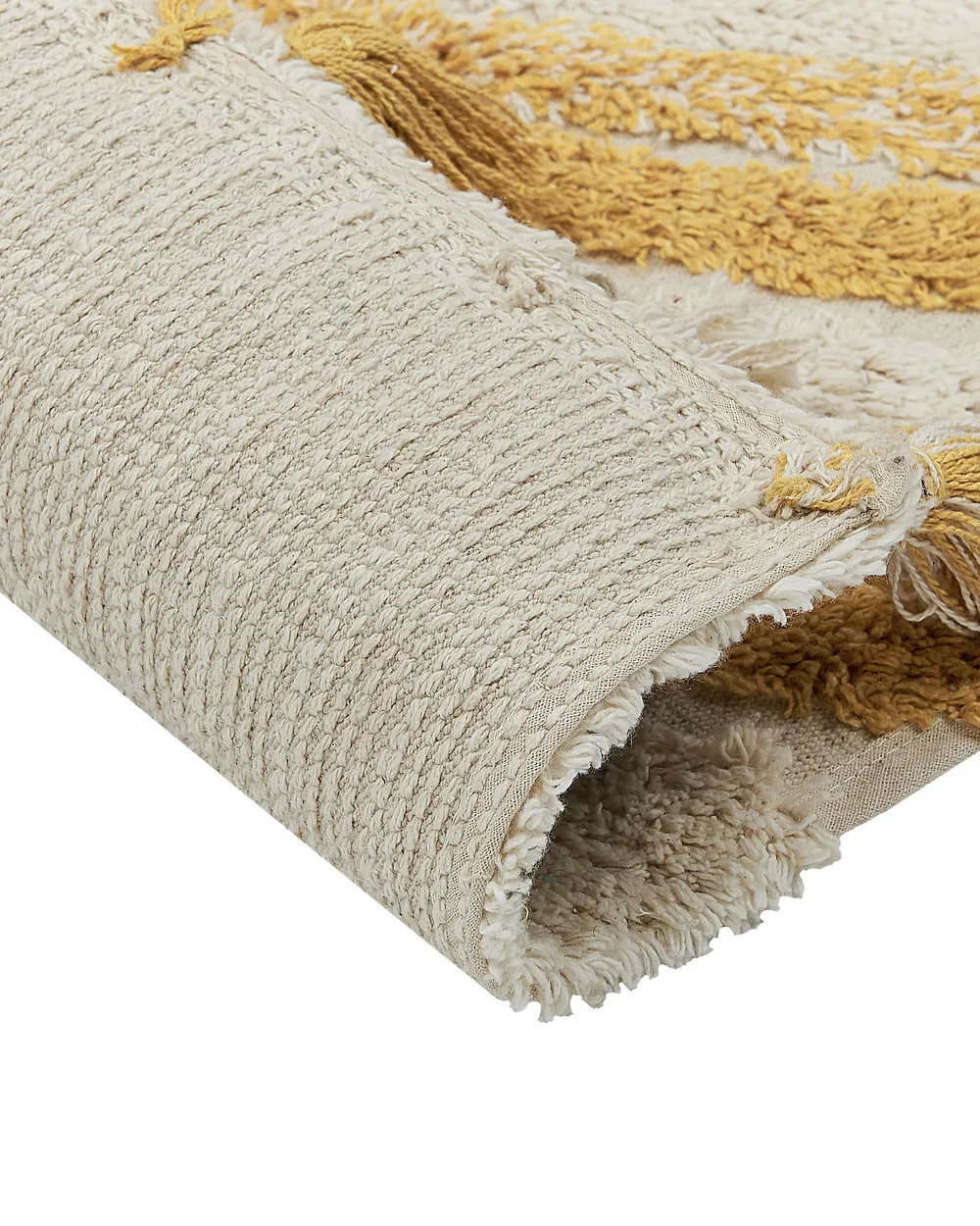Matto BINGOL Keltainen 140 x 200 cm Puuvilla_839473