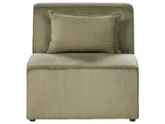 Modular Corner Sofa 4 Seater LEMVIG Corduroy Green Left Hand_1053545