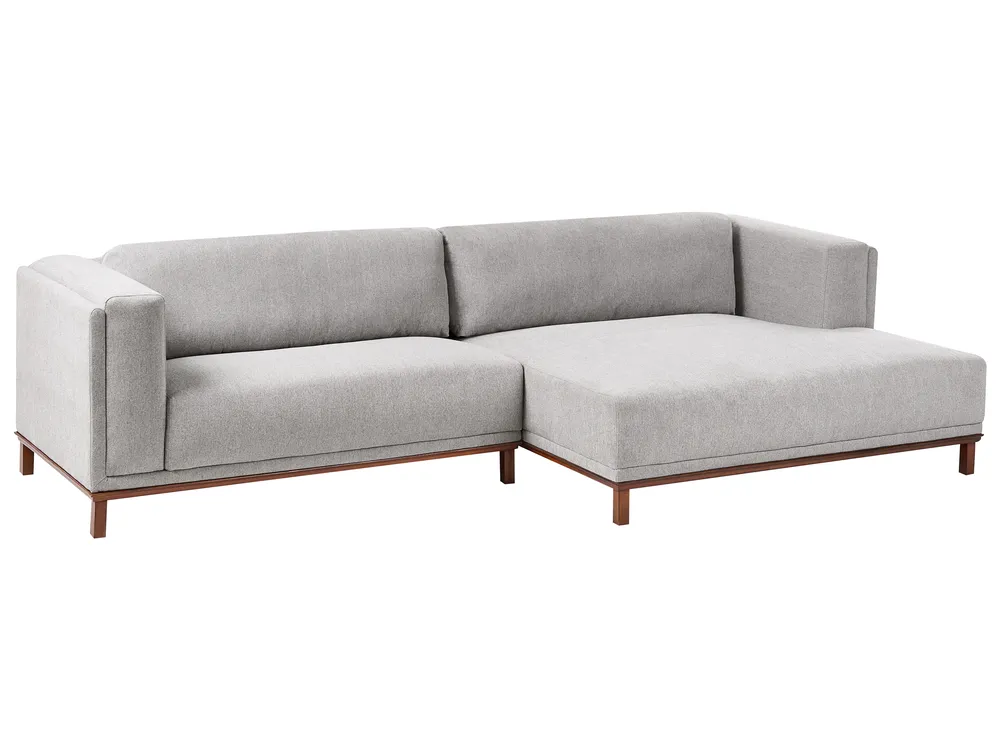Corner Sofa 4 Seater VENG Fabric Grey Left Hand_1006947