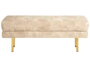 Upholstered Bench ROSEVILLE Velvet Beige_924423
