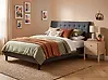 Bed Fabric SAVERNE 160 x 200 cm (EU King Size) Dark Grey