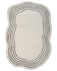 Rug RAMZAN Beige 200 x 300 cm Viscose_904164