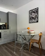 Matbord BOSCO Silver 105 cm 105 cm Härdat glas_982401
