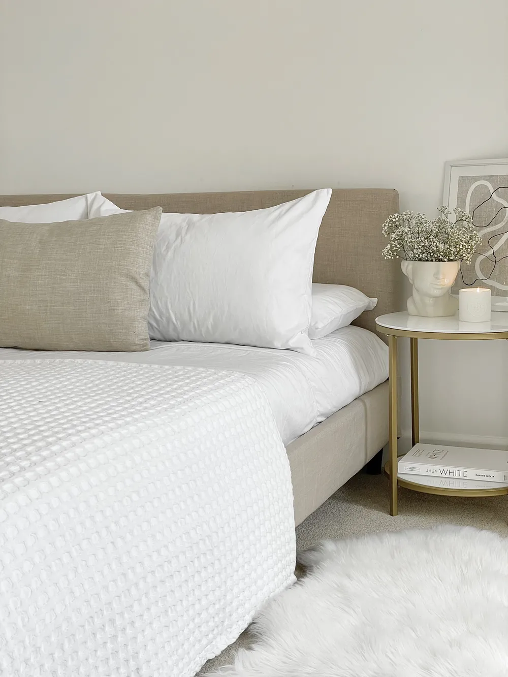 Säng med lamellram FITOU 160 x 200 cm Beige_826399